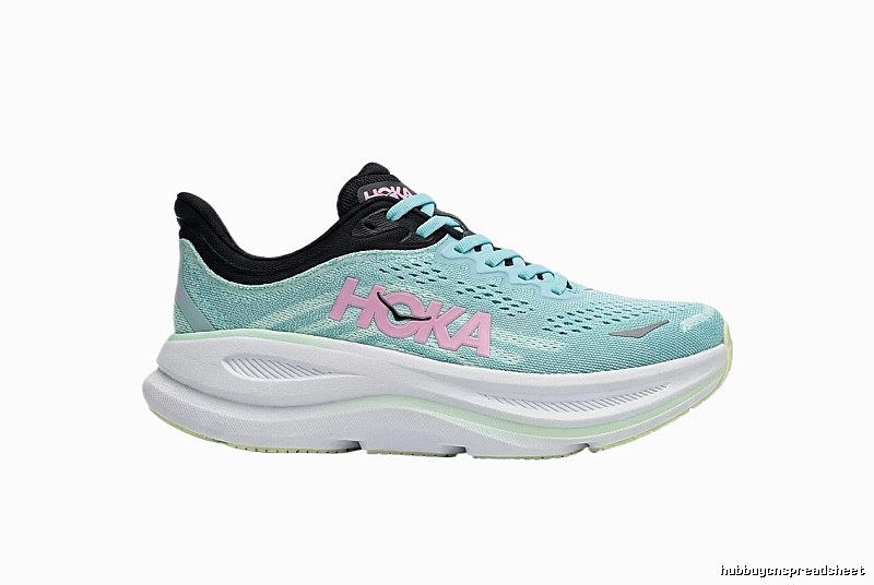 HOKA trendy brand mint green running shoes