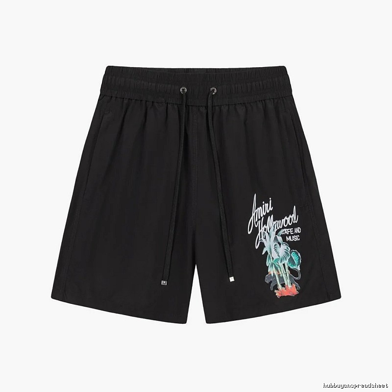 Hollywood-style black shorts from AMIRI