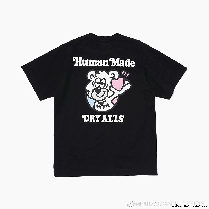 HUMAN MADE EDRYALLS Cartoon Print Black T-shirt