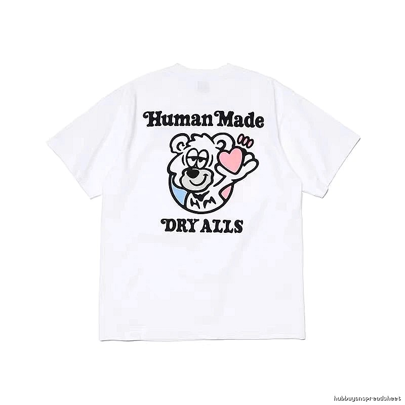 HUMAN MADE Heart Bear Japanese Streetwear White T-Shirt