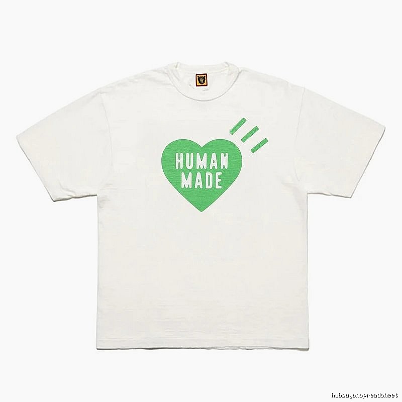Human Made Logo Detail Heart logo T-shirt Black Green Human with Relaxed Feel