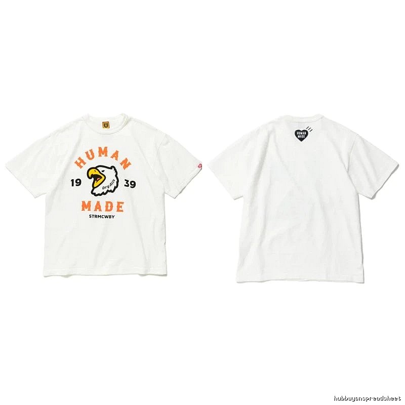 Human Made Urban Heart logo T-shirt Black Green Human with Casual Appeal