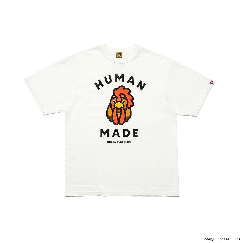 HUMAN MADE x Le Coq Sportif Co-branded Japanese Streetwear White T-Shirt
