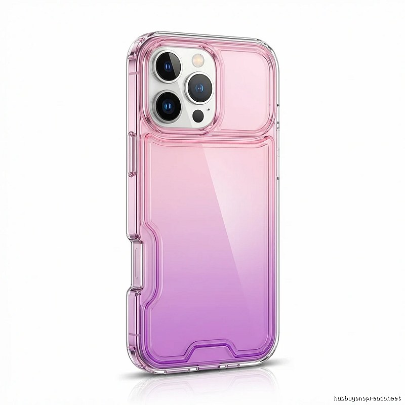 iPhone gradient transparent pink phone case