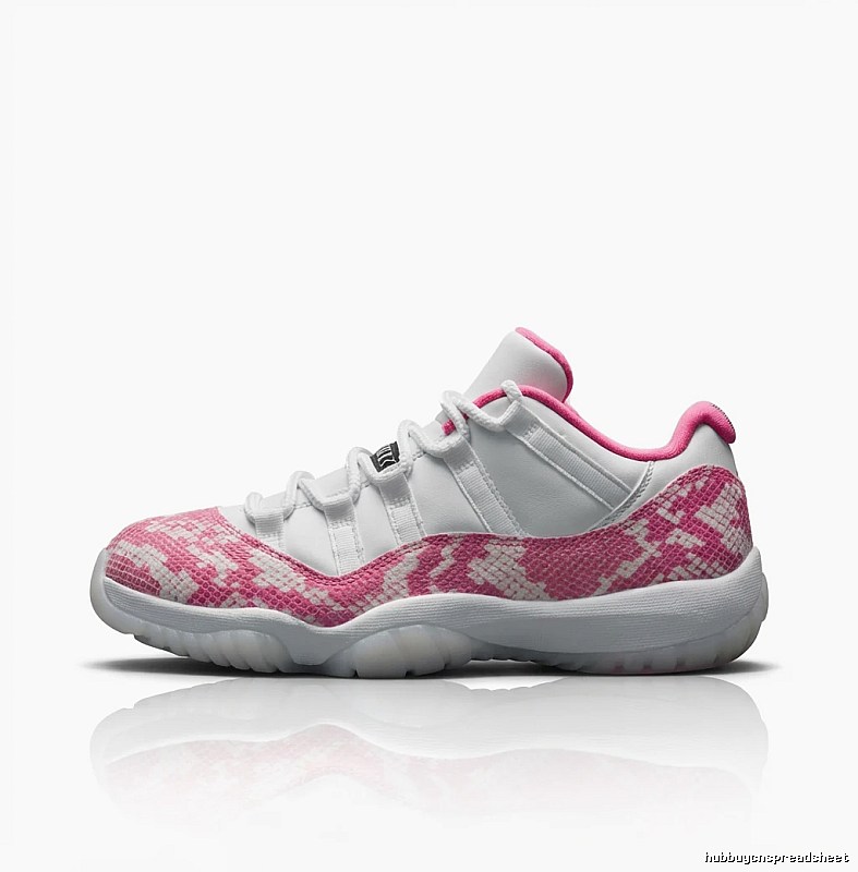 Jordan 11 Pink and White Trendy and Cool Athletic Shoes