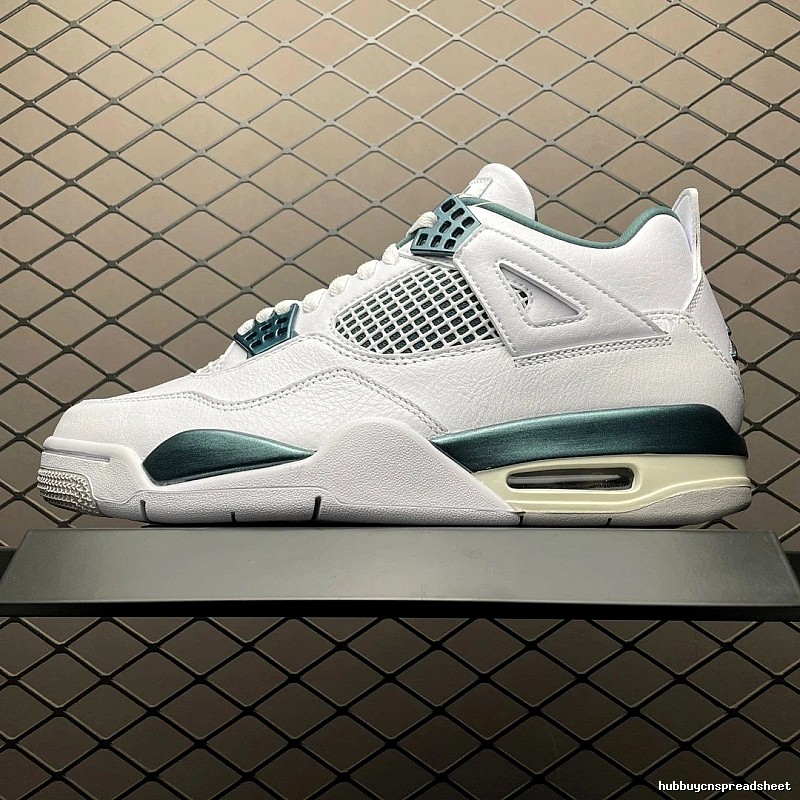 Jordan White and Green Basketball High-Tops Defined by Sculpted Heel
