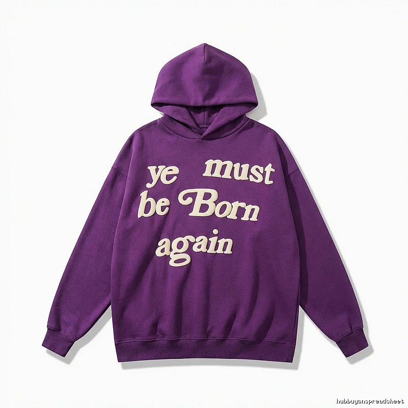 Kanye Born Again Purple Hoodie