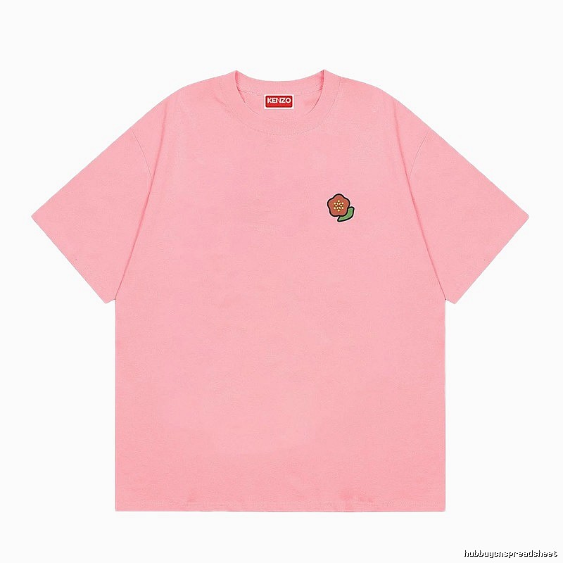KENZO Begonia Collection Casual Style Pink T-Shirt