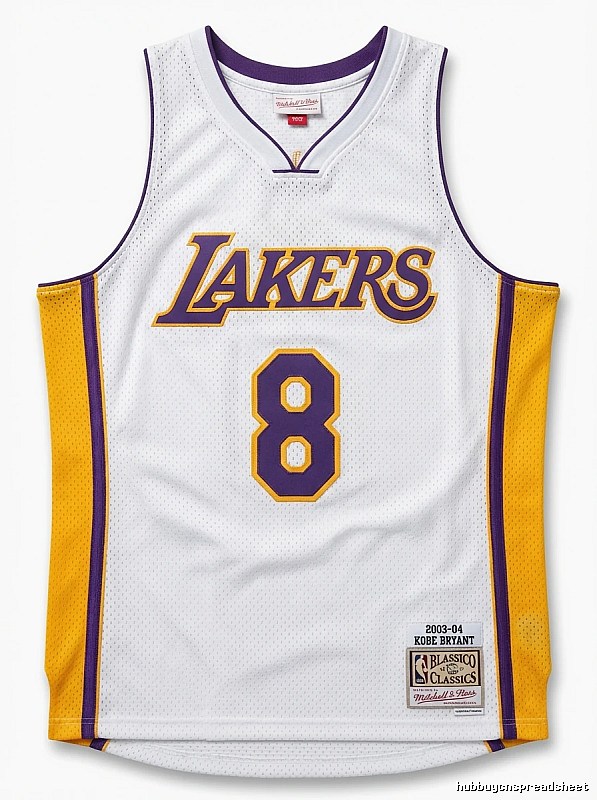 Kobe Lakers retro-style jerseys