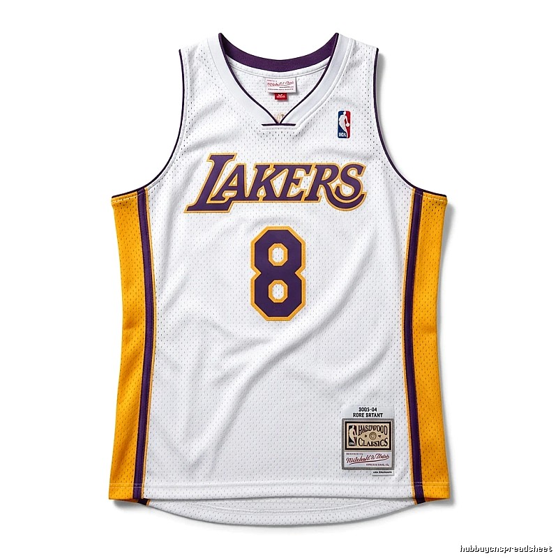 Kobe Lakers retro-style jerseys