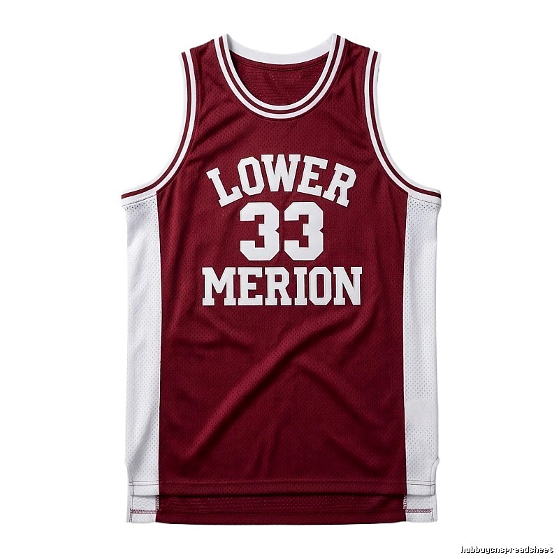 Kobe retro-style burgundy jersey