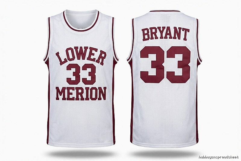 Kobe retro-style white basketball uniform
