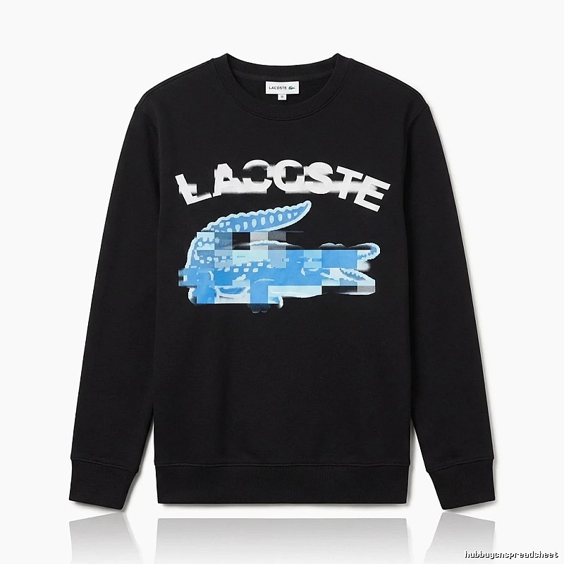 Lacoste trendy and cool style black sweatshirt
