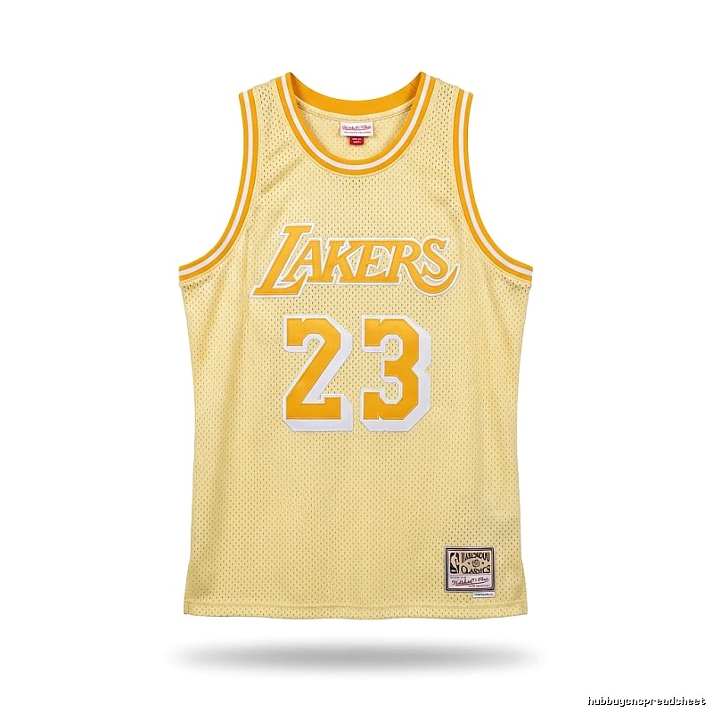 LBJ Lakers retro yellow jersey