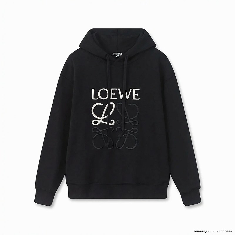 LOEWE letter embroidery style hoodie