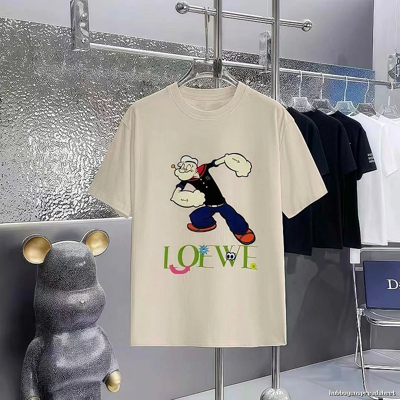 LOEWE x Popeye Co-branded Off-white Casual T-Shirt