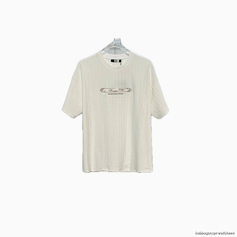Louis Vuitton Embroidered Casual Style White Short-sleeve T-shirt