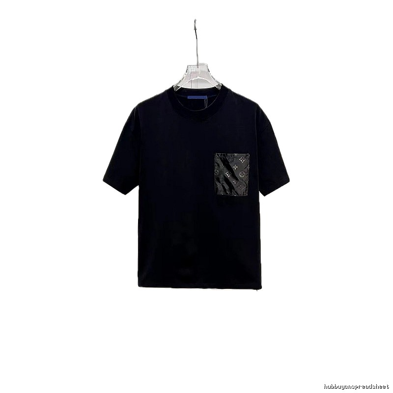 Louis Vuitton Monogram Casual Style Black T-Shirt