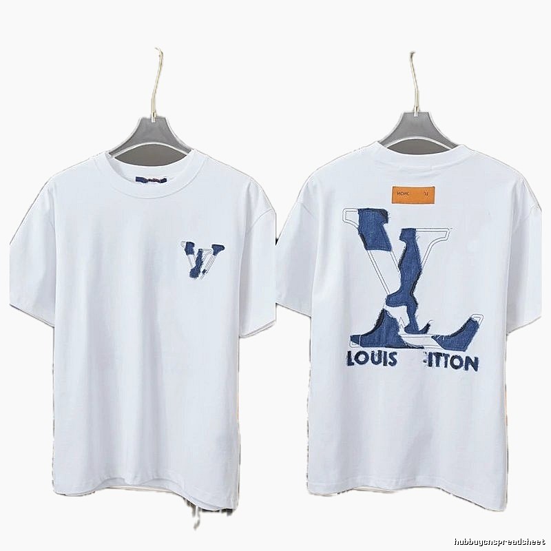 Louis Vuitton Patch Streetwear Style White Short-sleeve T-shirt