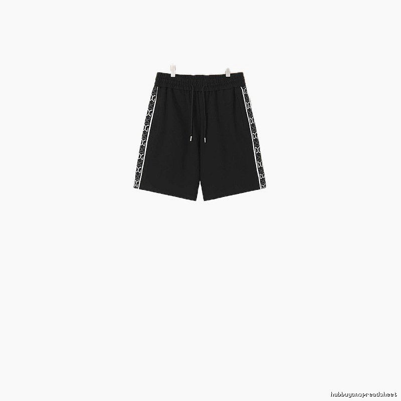 Louis Vuitton Side-Printed Casual Black Shorts