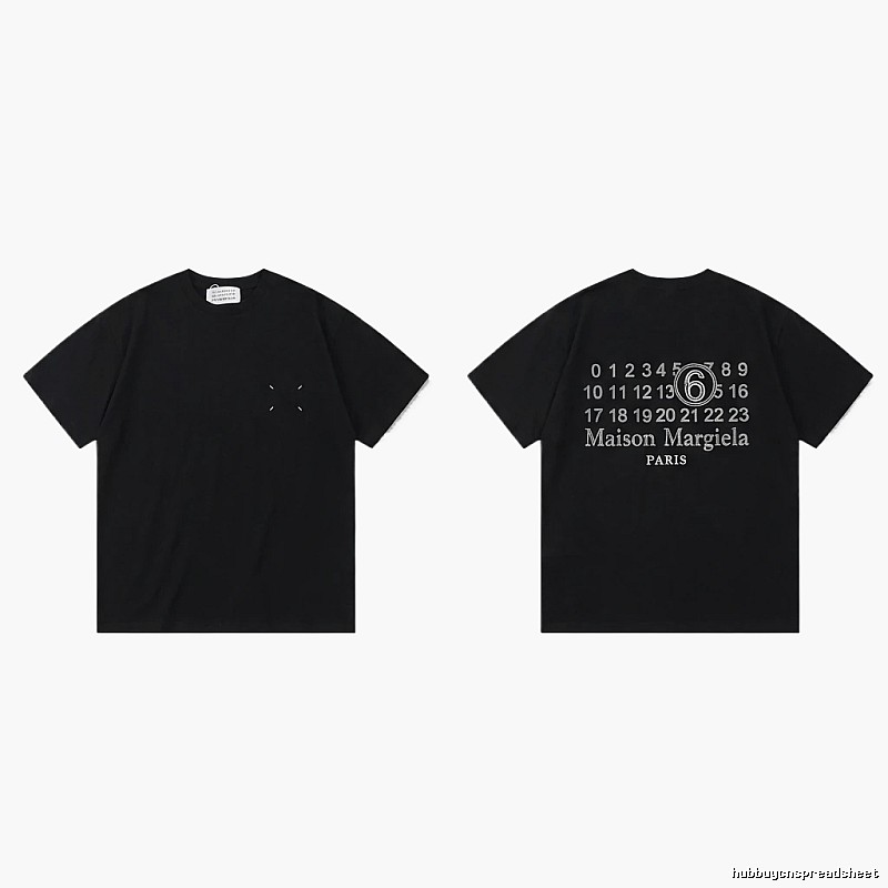 Maison Margiela black T-shirt with digital printing