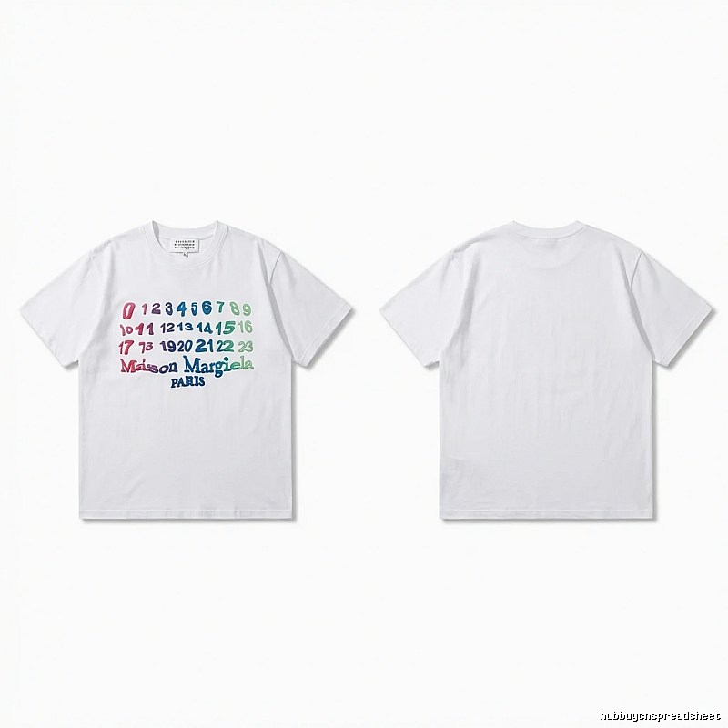 Maison Margiela digital-style white T-shirt