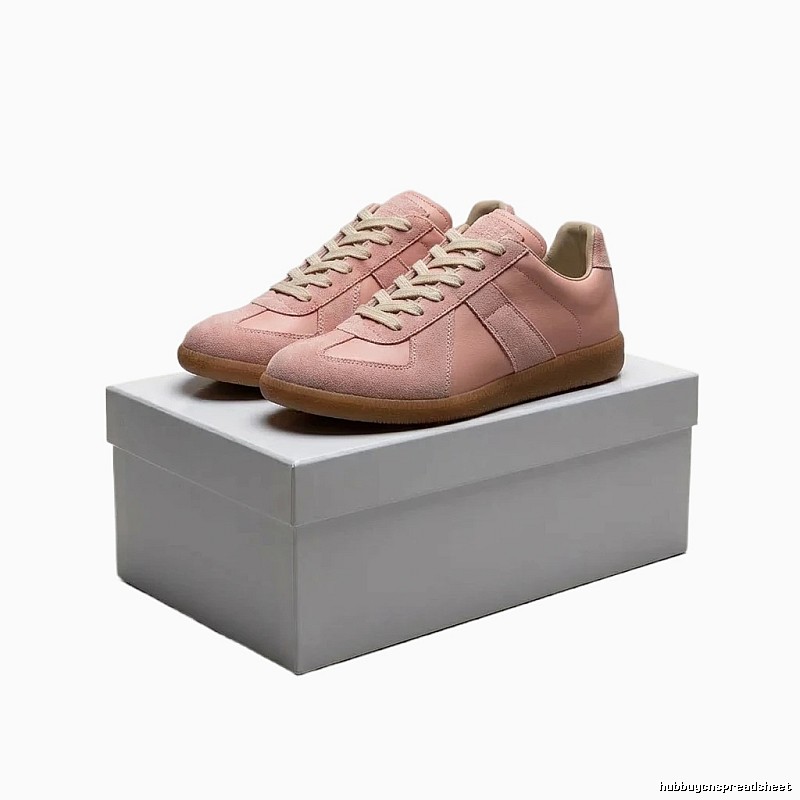 Maison Margiela German training pink and white shoes
