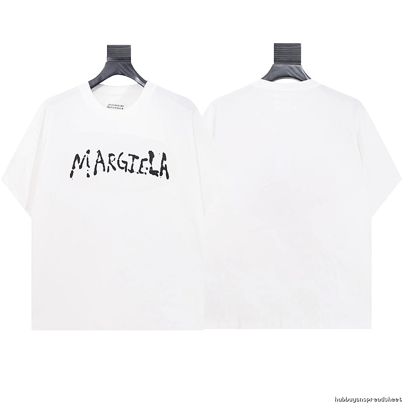Maison Margiela Graffiti Street Style White T-shirt