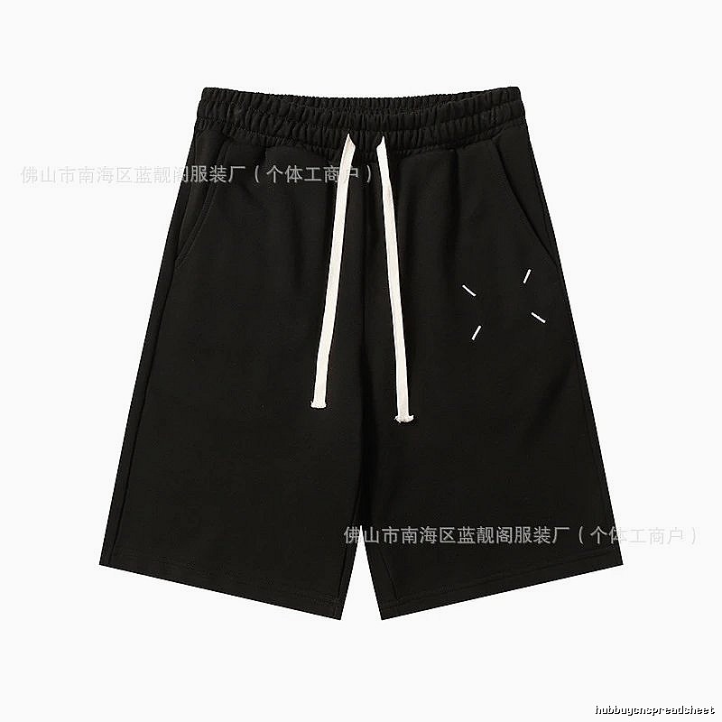 Maison Margiela minimalist style black shorts