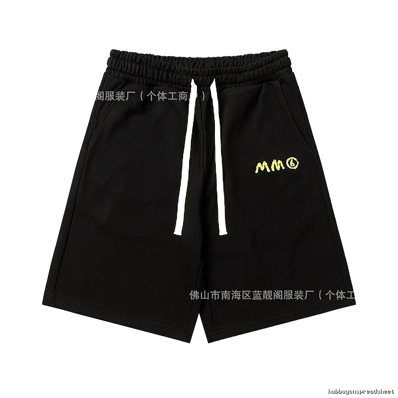 Maison Margiela minimalist style black shorts