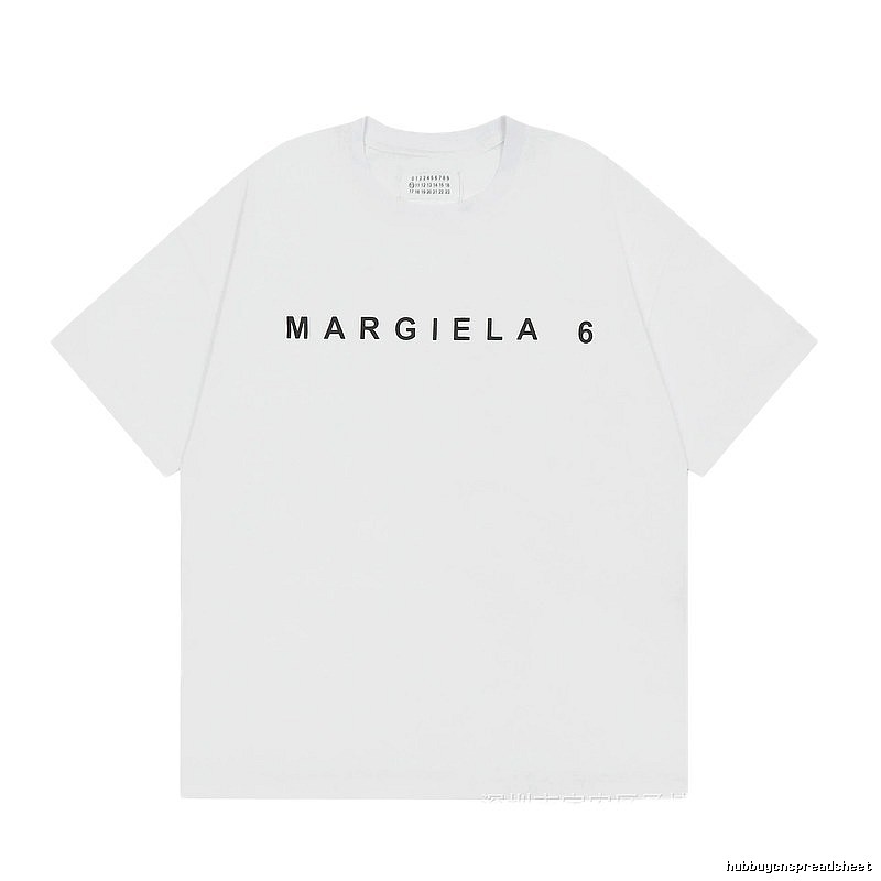 Maison Margiela MM6 Minimalist Style White Short Sleeve T-shirt