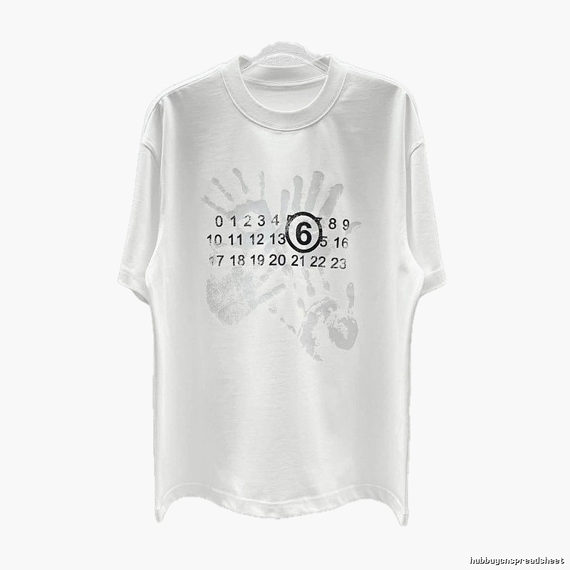 Maison Margiela MM6 Street Style White T-Shirt