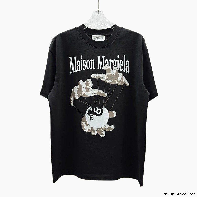 Maison Margiela Puppet Print Trendy Cool Black T-Shirt
