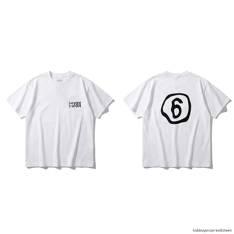 Maison Margiela white T-shirt with digital printing