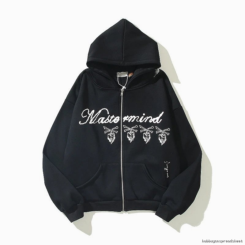 Mastermind Style W01 Zip Hoodie Daily Styling Skull