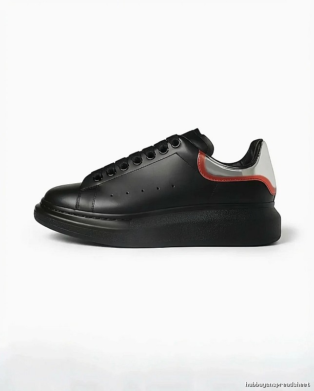 McQueen Thick-soled Trendy and Cool Black Shoes