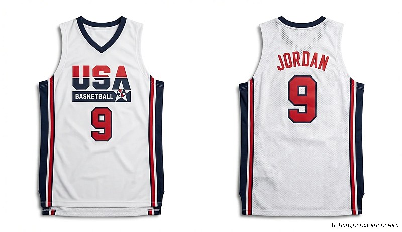 Michael Jordan retro-style white jersey