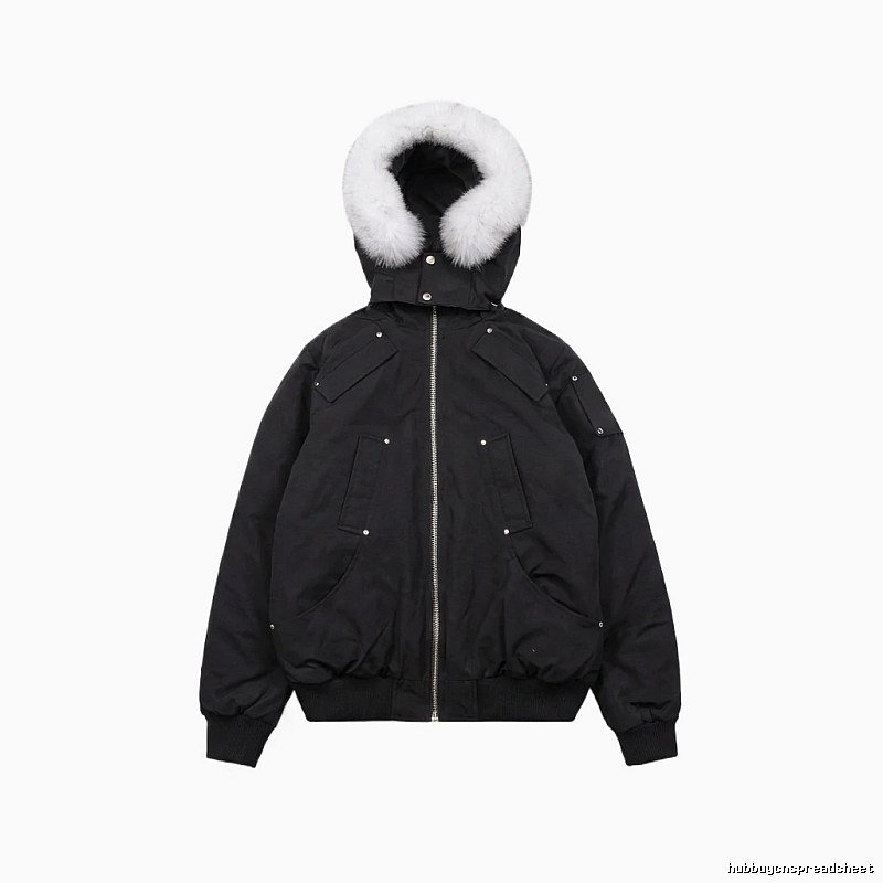 Michael Kors black utility-style down jacket