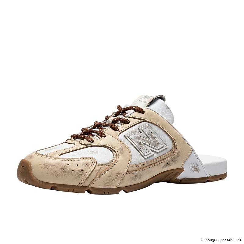 Miu Miu retro-style off-white slippers