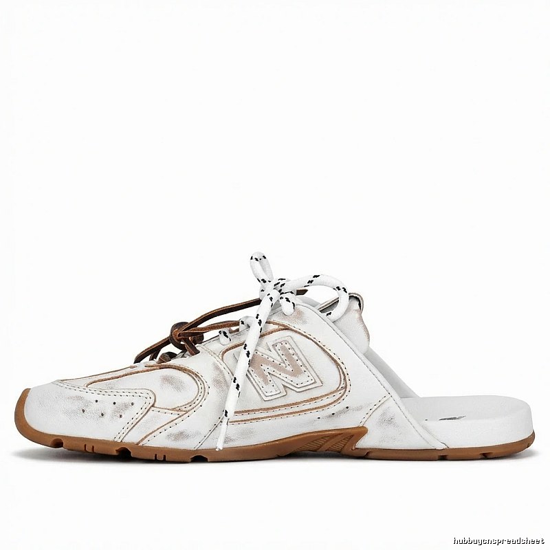 Miu Miu retro-style white slippers