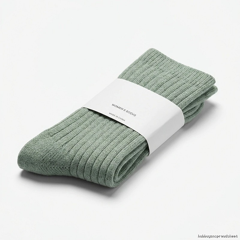 Miu Miu trendy brand light green women's socks