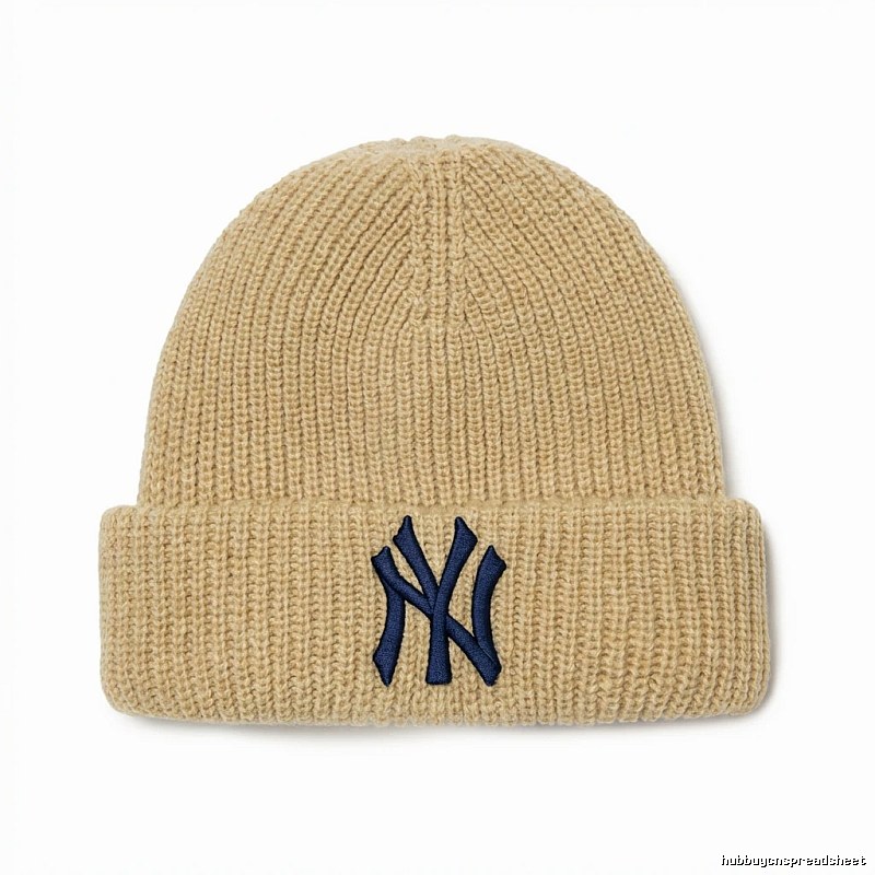 MLB classic beige knitted hat