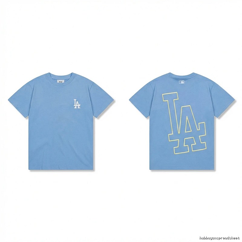 MLB LA Series Simple Style Blue T-shirt