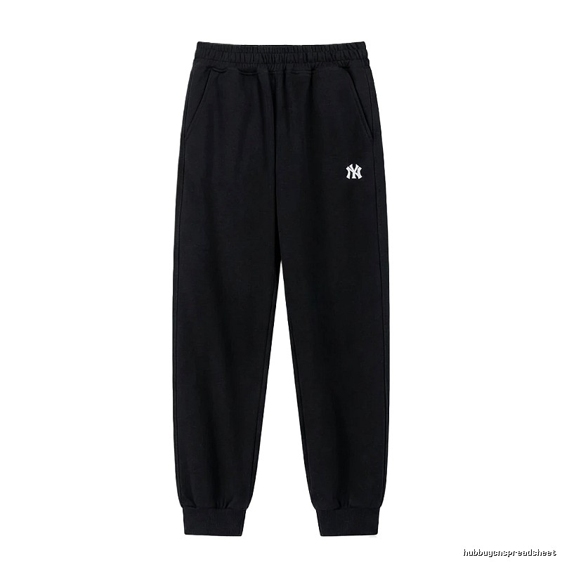 MLB large logo casual style black pants