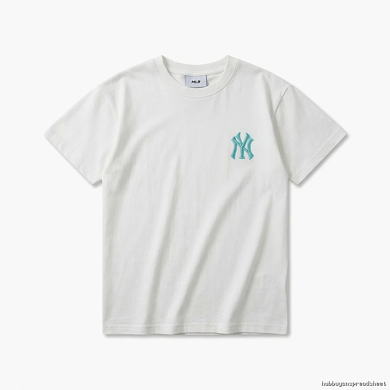 MLB NY Series Simple Style White T-shirt