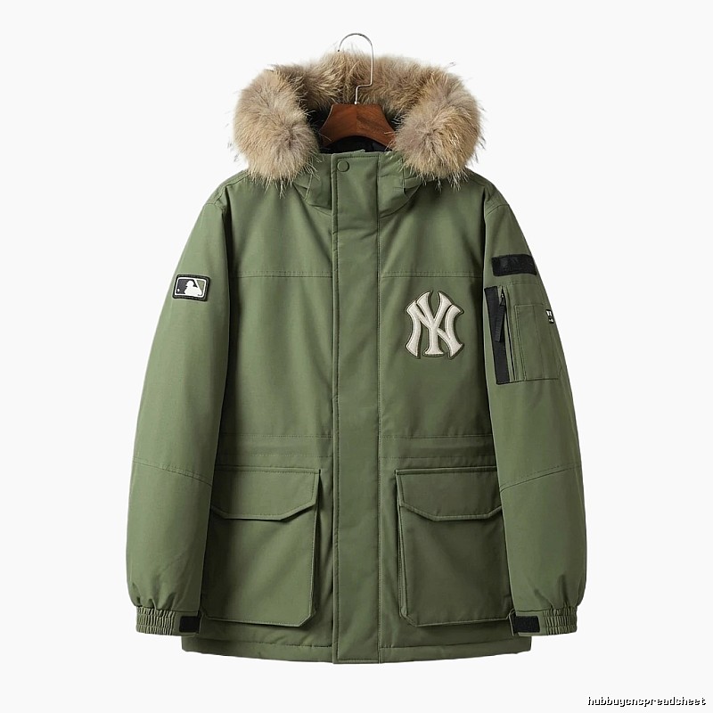 MLB trendy style army green down jacket
