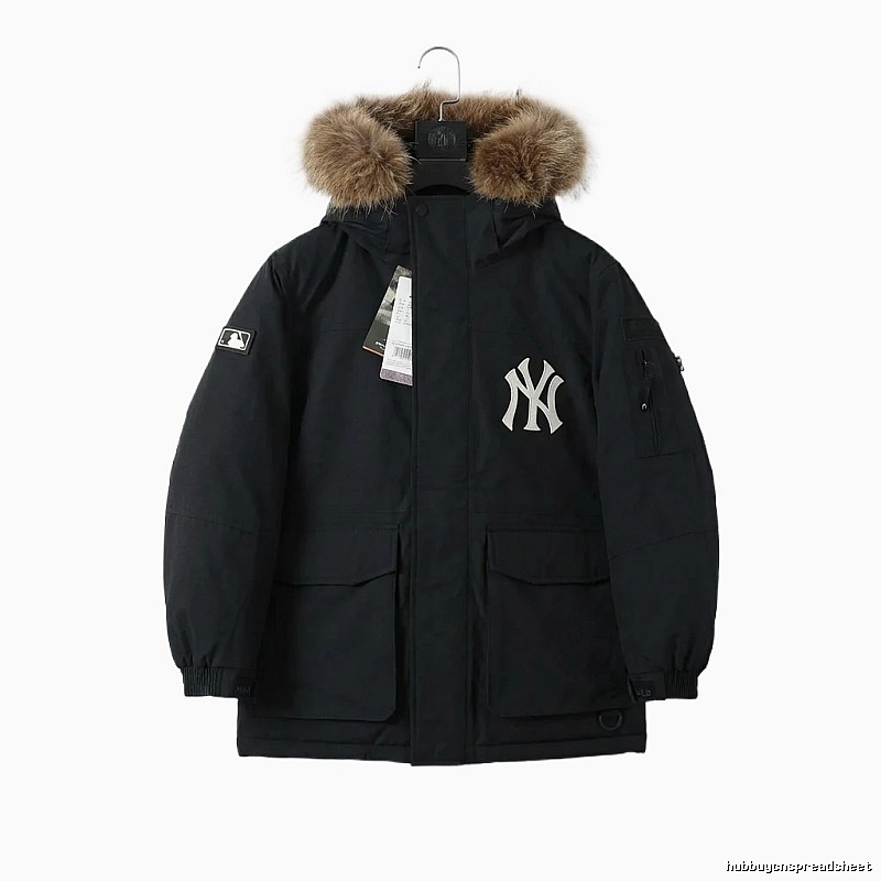 MLB workwear style black down jacket