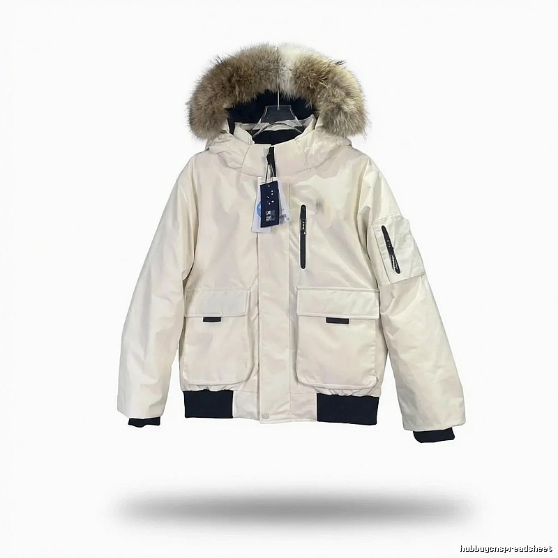 MLB workwear style off-white down jacket
