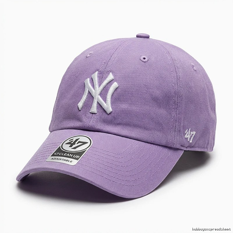 MLB Yankees minimalist style light purple cap