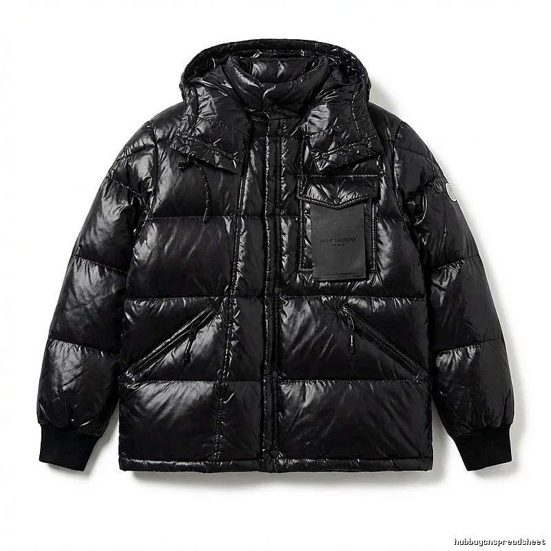 Moncler black trendy and cool down jacket